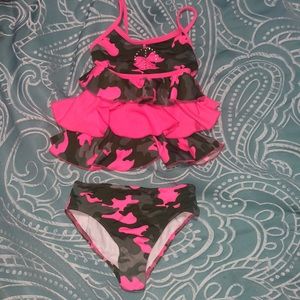Pink army Bikini Two piece 4T/5T